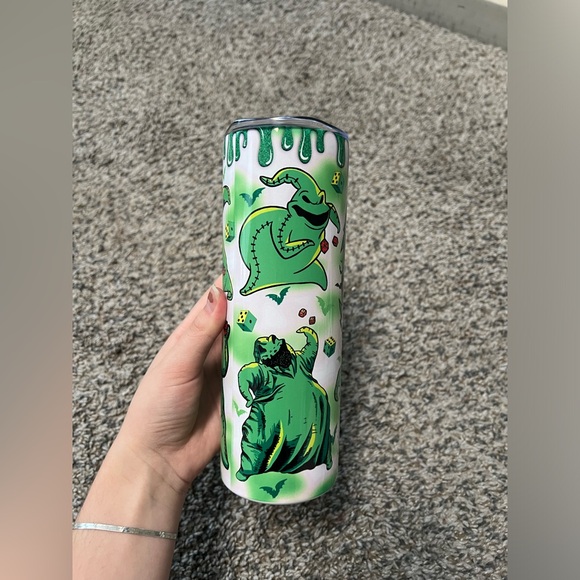 Oogie boogie 20oz tumbler with lid and straw - Picture 2 of 4